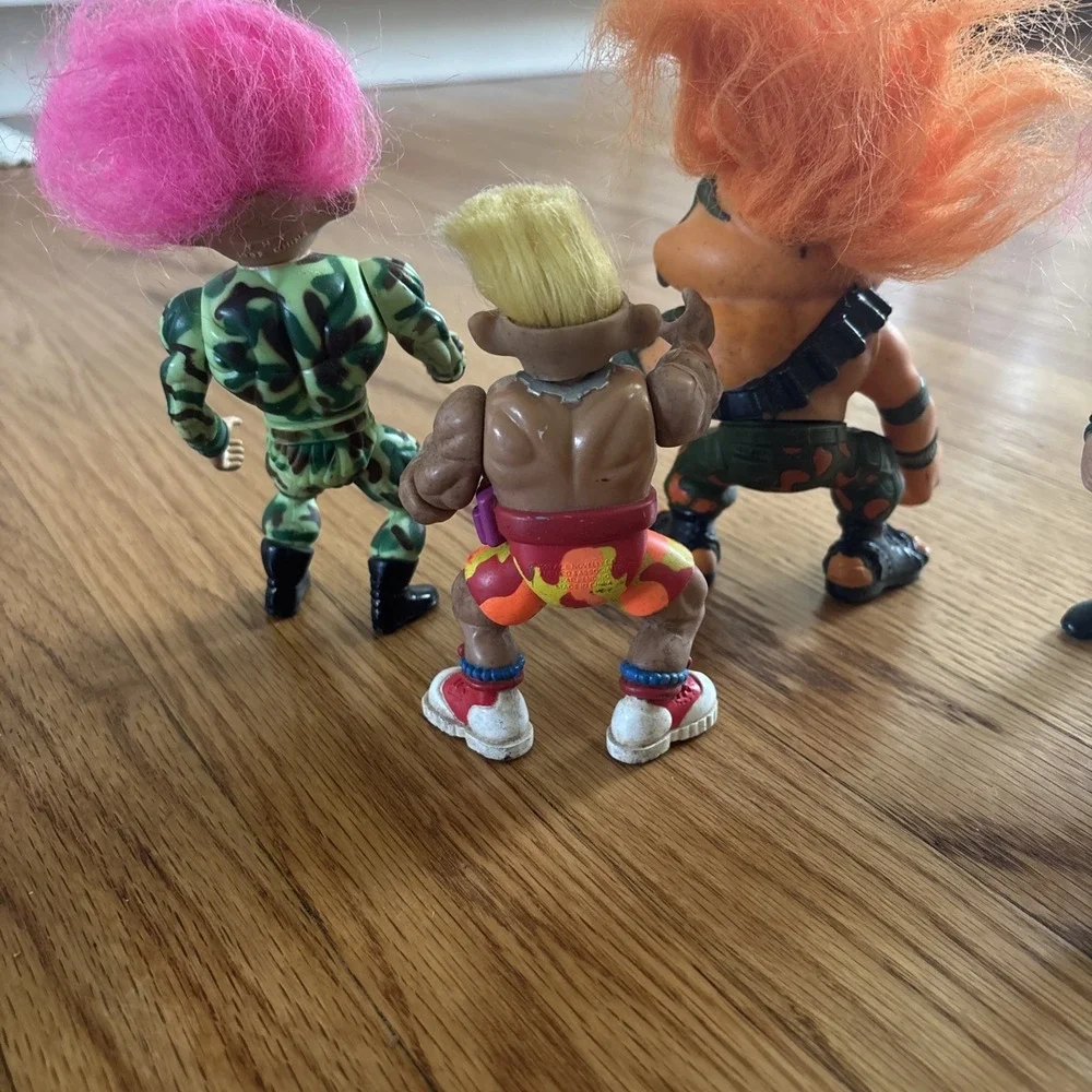 1992 Vintage Hasbro, TNT,  Battle Trolls Lot Of 5‎ Figures RARE